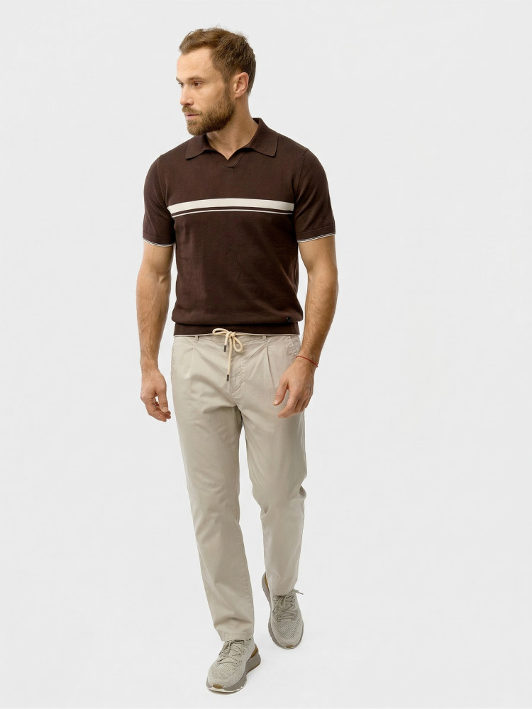 Поло, Atelier di Falco, SP-25174/A03/DARK BROWN, коричневый