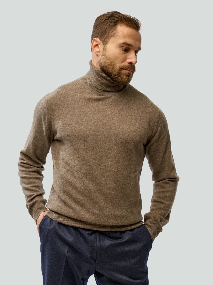 Трикотаж, водолазка, Corneliani Collection, коричневый Трикотаж, водолазка, Corneliani Collection, коричневый