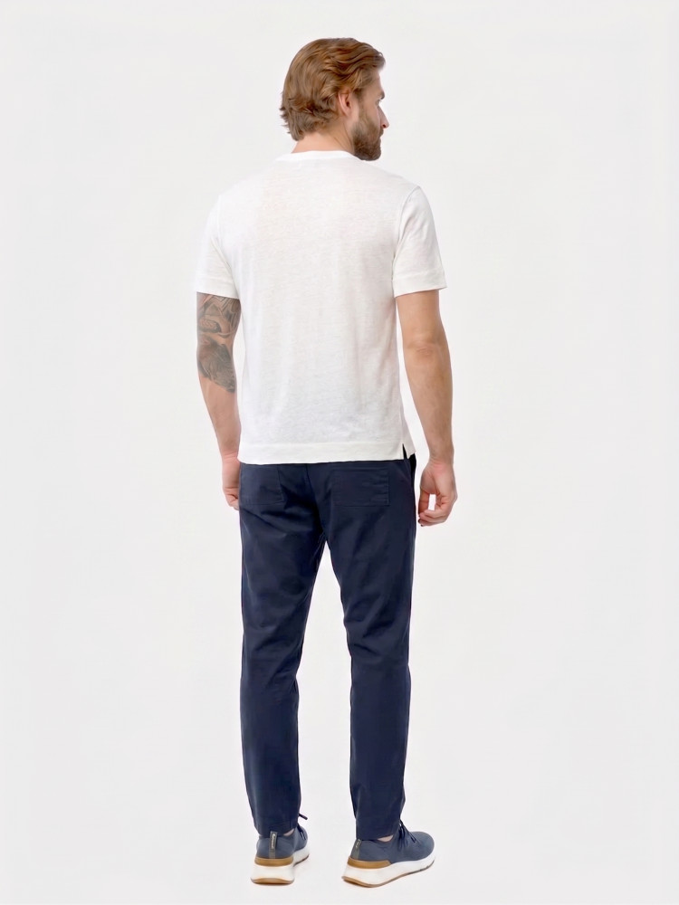 Чиносы, Atelier di Falco, SBF-TR005/L03/NAVY BLUE, синий, слим Чиносы, Atelier di Falco, SBF-TR005/L03/NAVY BLUE, синий, слим