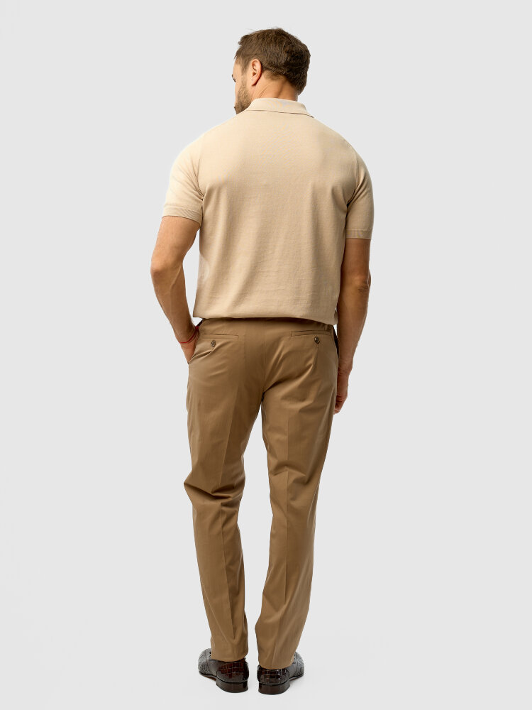 Брюки, Corneliani Collection, коричневый, слим