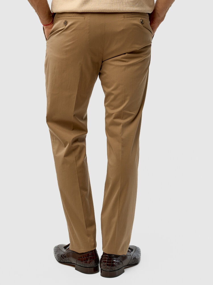 Брюки, Corneliani Collection, коричневый, слим